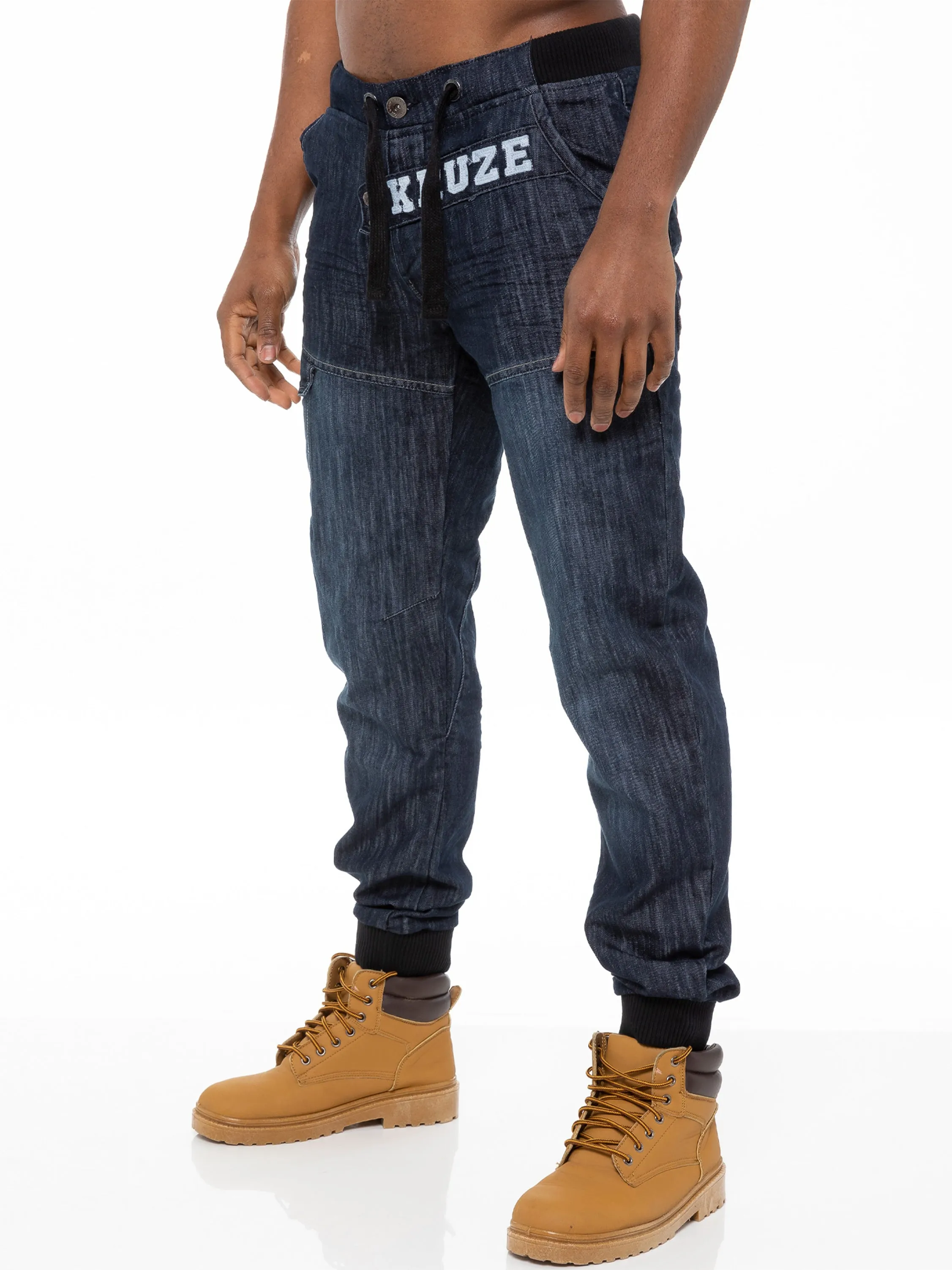 Kruze | Mens Denim Cuffed Jeans