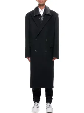 Layered Wool Trench Coat (JC0X30H315-BLACK)