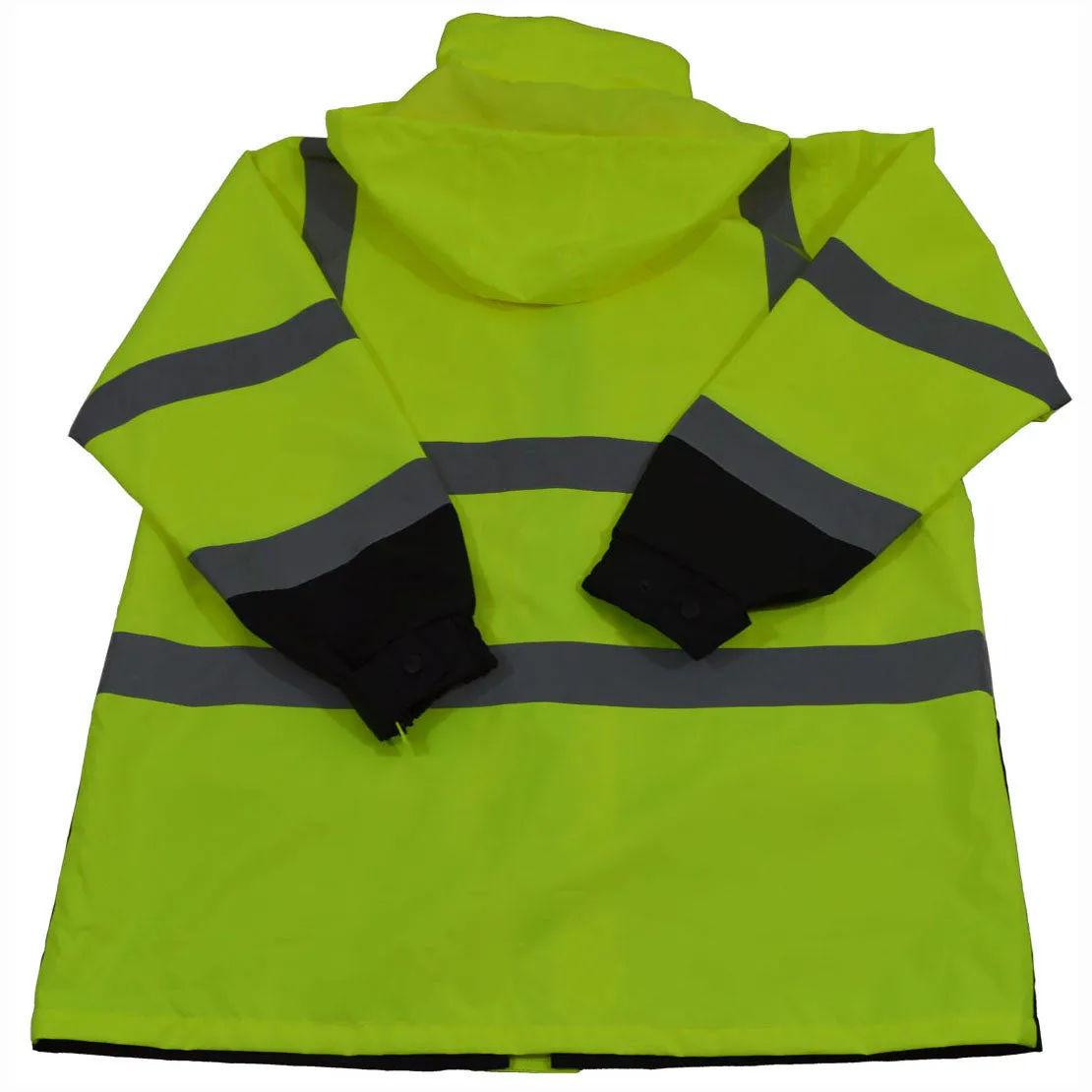 LBPJ3IN1-C3 ANSI Class 3 High-Vis Lime /Black Bottom Waterproof 3-in-1 Parka Jacket