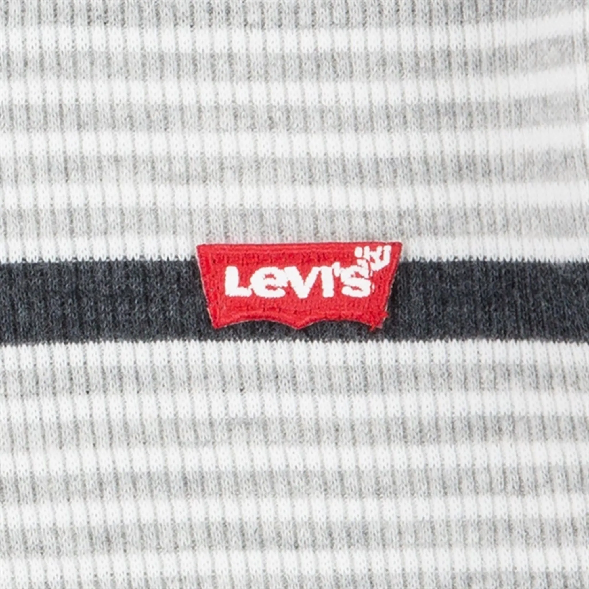 Levi's Long Sleeve Striped Thermal T-Shirt Light Grayheather