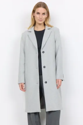 LIGHT GREY MELANGE COAT