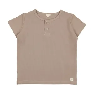 Lil Legs Taupe Boys Boxy Henley