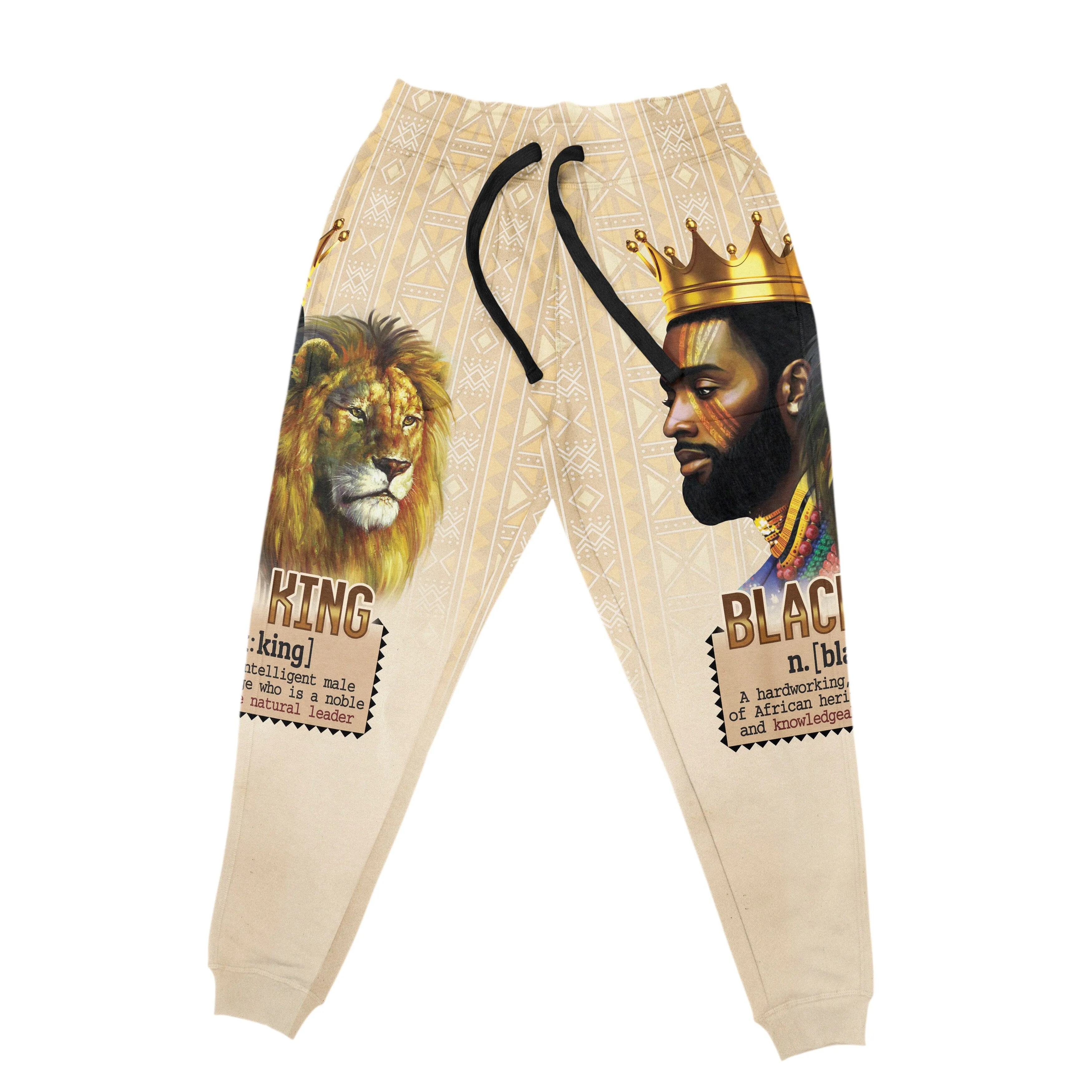 Lion Black King Joggers