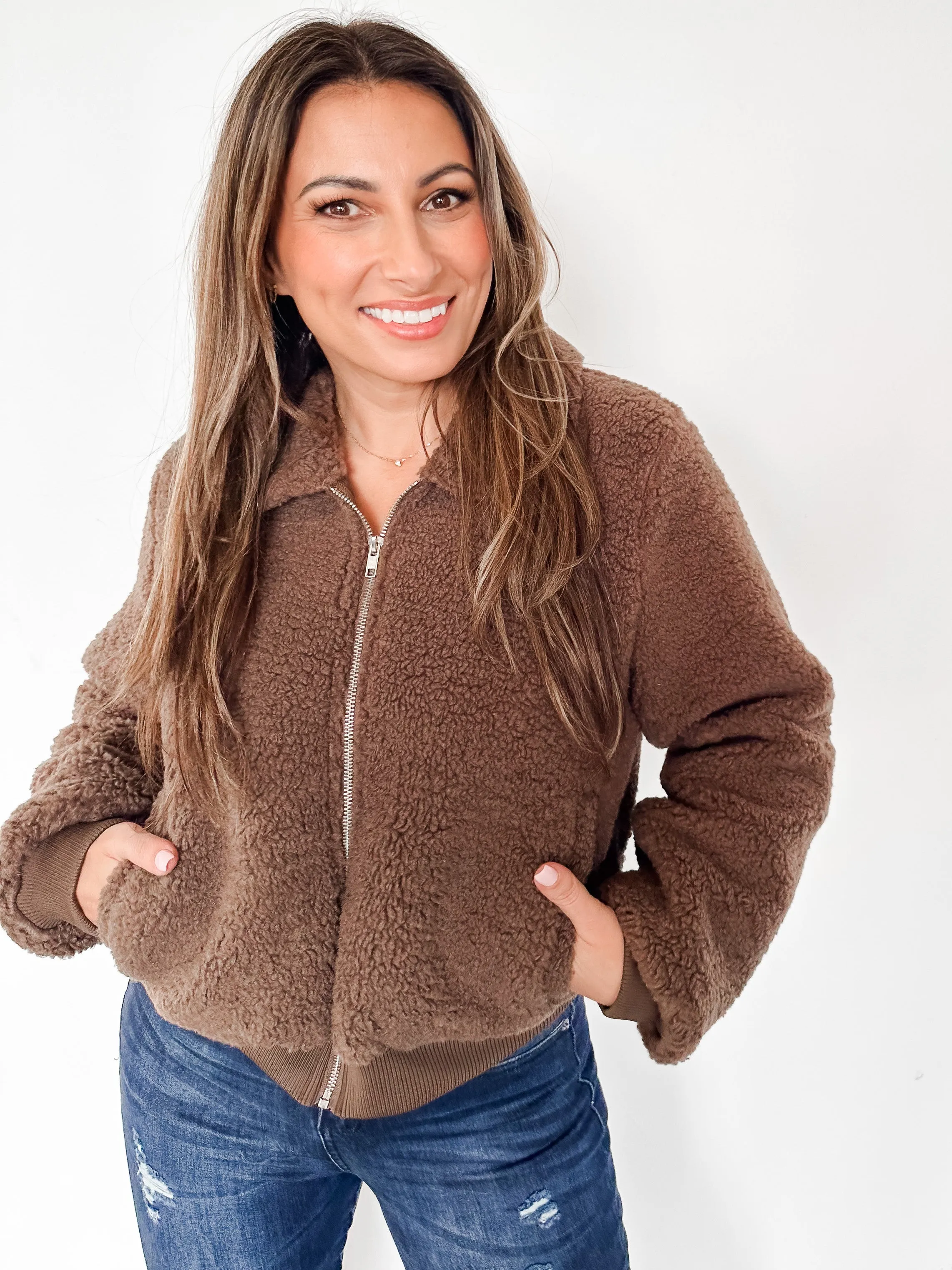 Luna Teddy Bomber - Chocolate