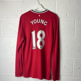 Manchester United 2011/2012 Home Shirt - Large - Young 18 - Long Sleeve - Excellent Condition