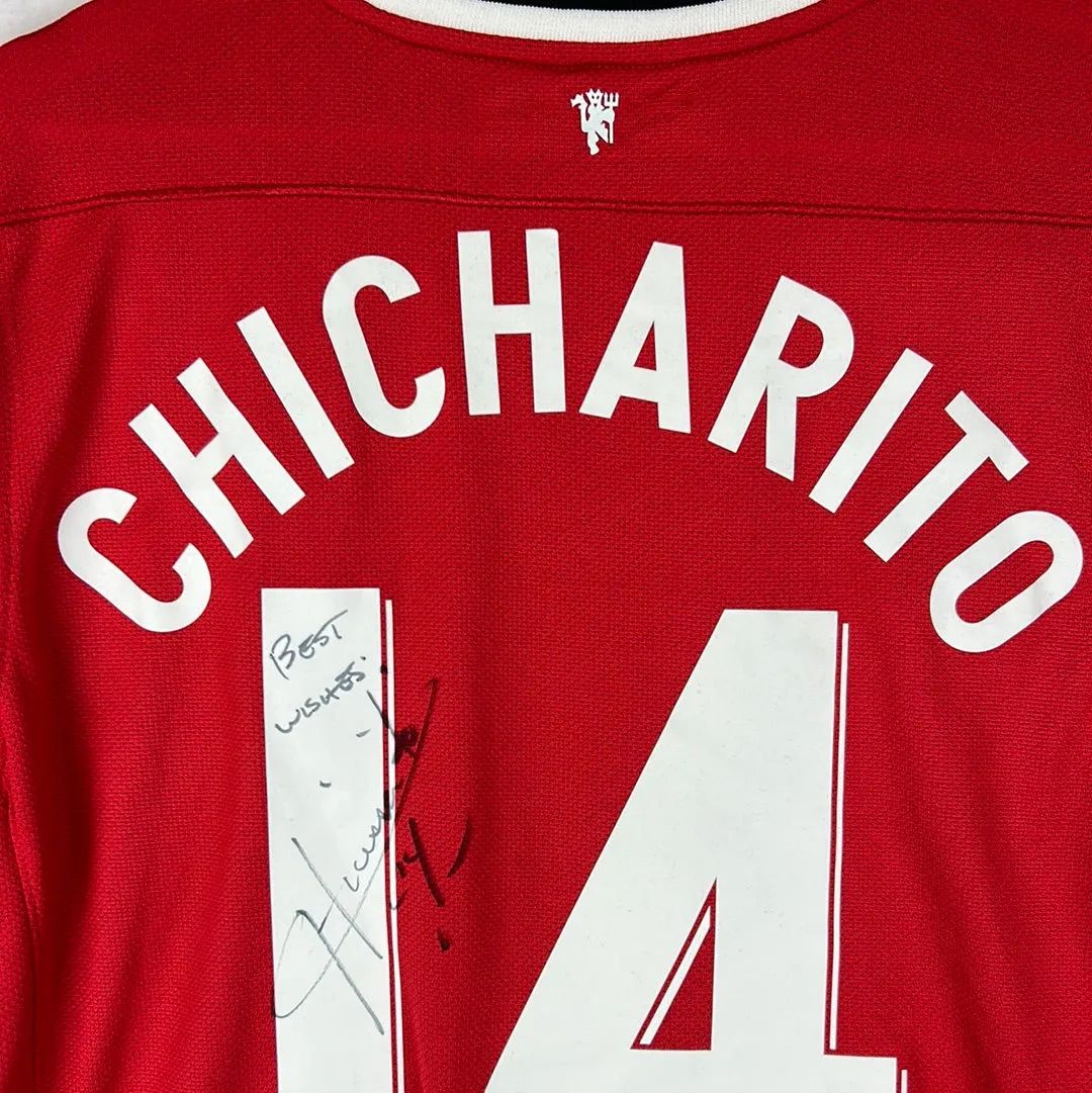 Manchester United 2011/2012 Player Issue Home Shirt - Chicharito 14