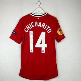 Manchester United 2011/2012 Player Issue Home Shirt - Chicharito 14