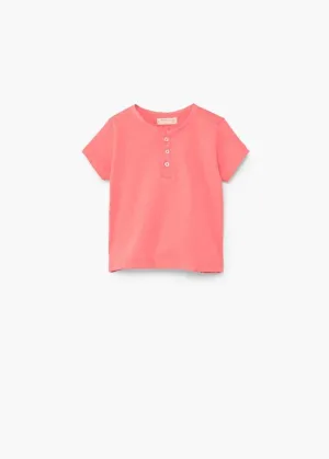 Mango Baby Boys Henley Cotton T-Shirt