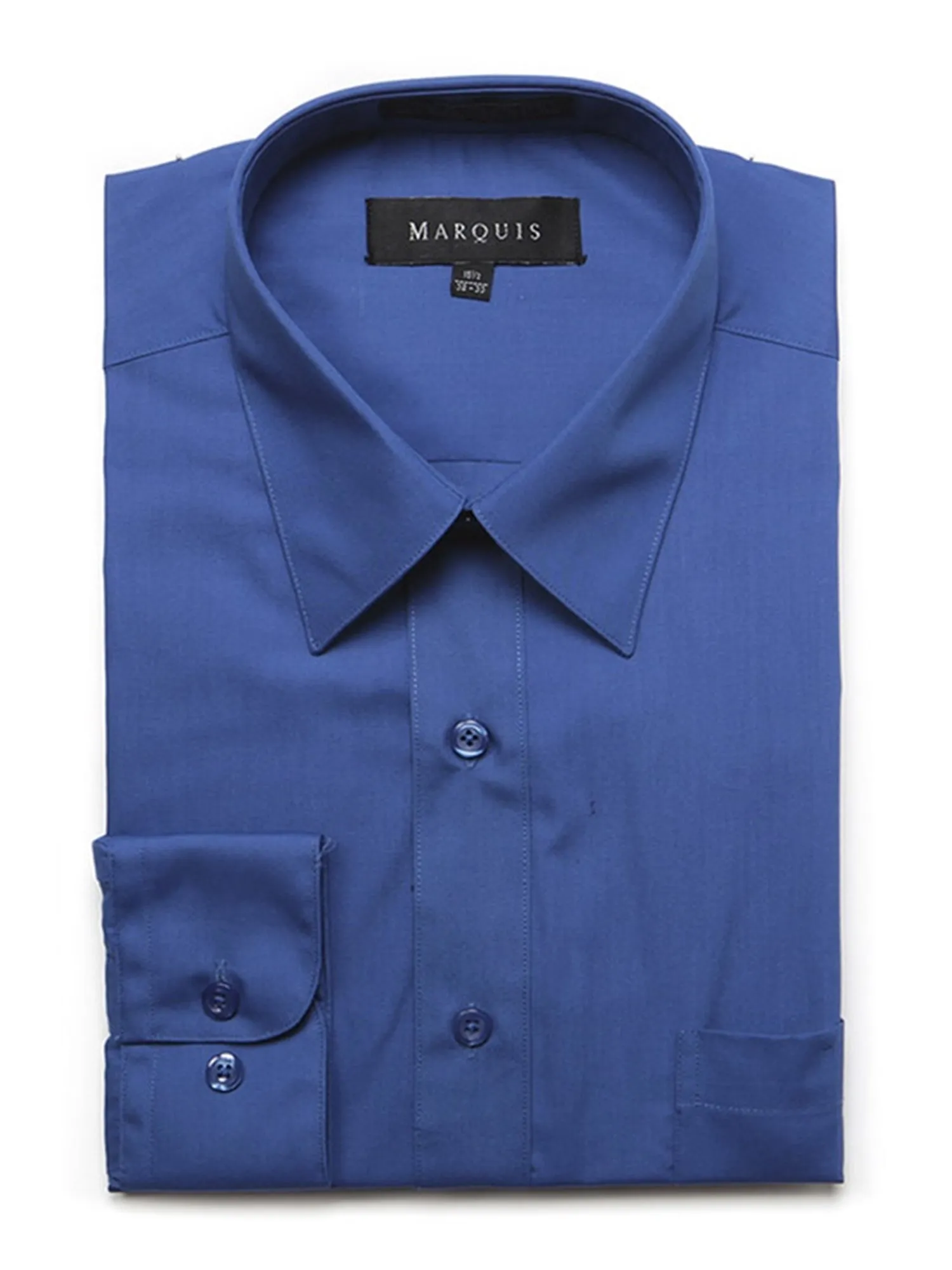 Marquis Men's Long Sleeve Regular Fit Big & Tall Size Dress Shirt