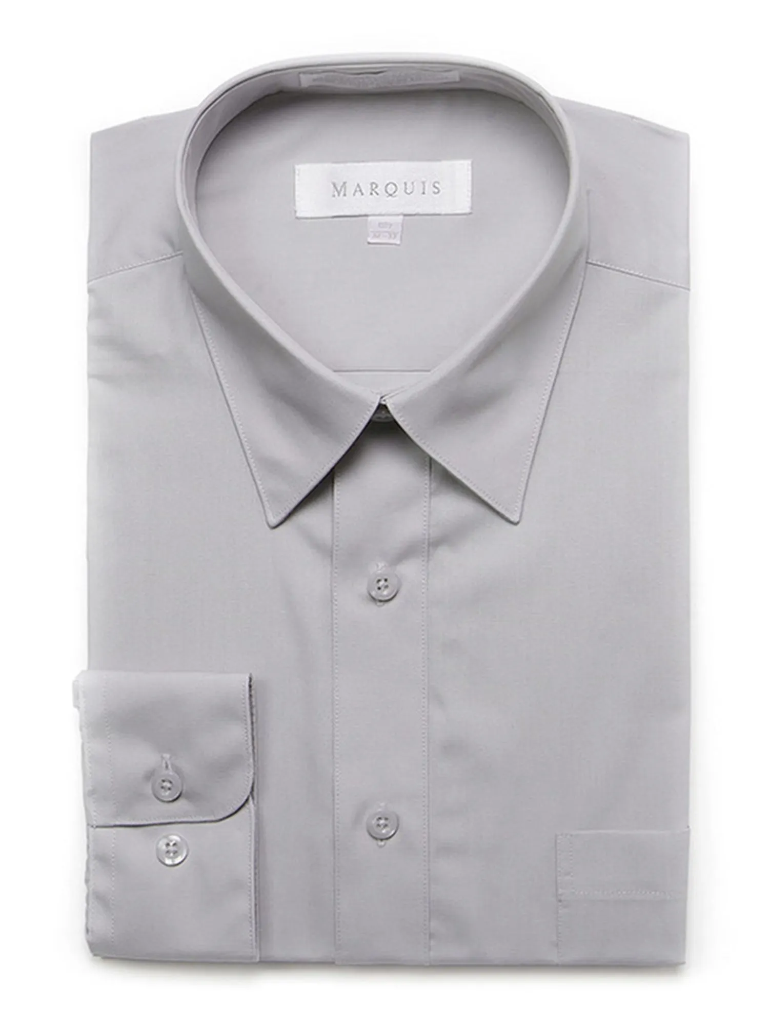 Marquis Men's Long Sleeve Regular Fit Big & Tall Size Dress Shirt