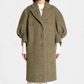 MEIMEIJ - COAT WITH PUFF SLEEVE