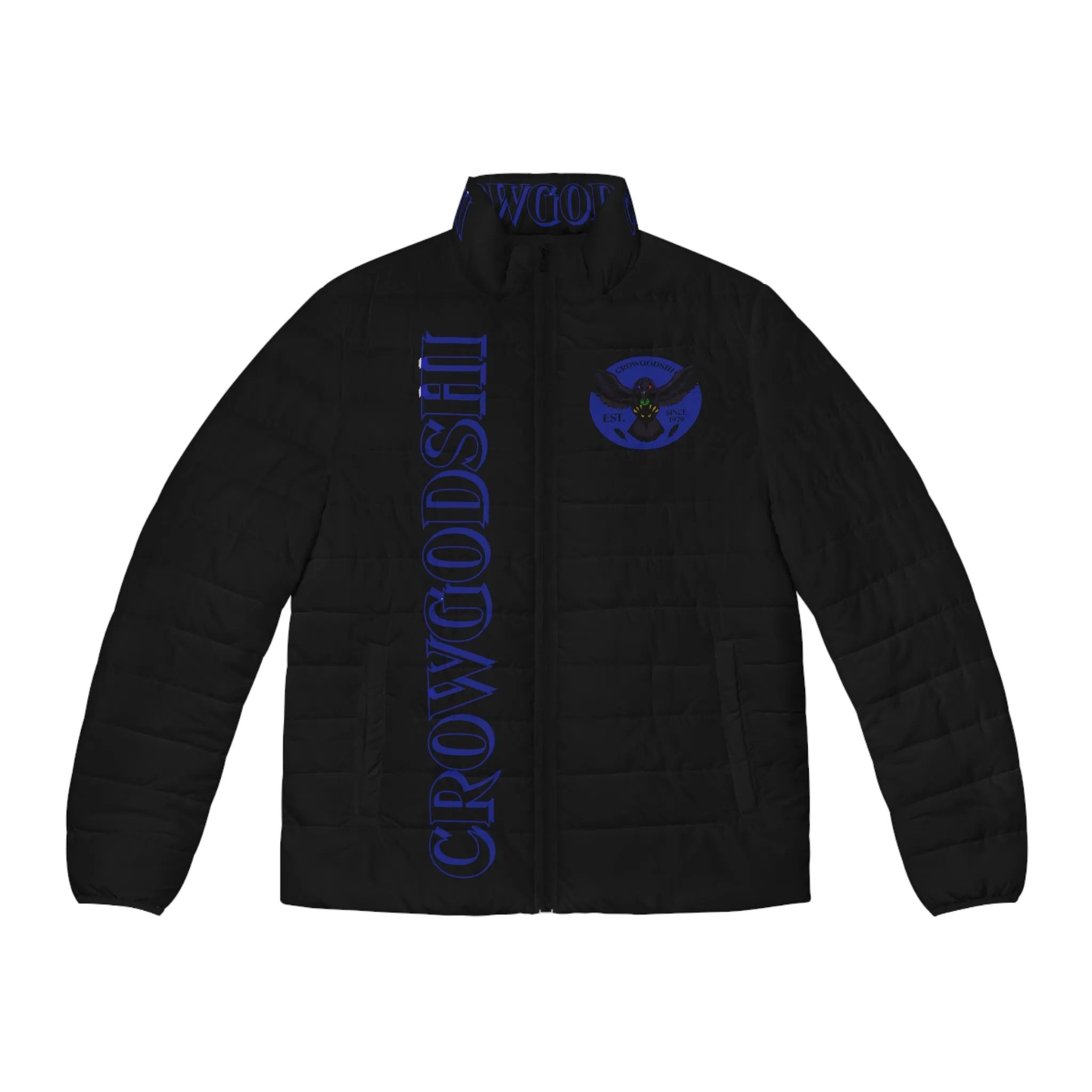 Men's 3rd GEN Puffer Jacket, BLACK W/ DUKE BLUE LOGO