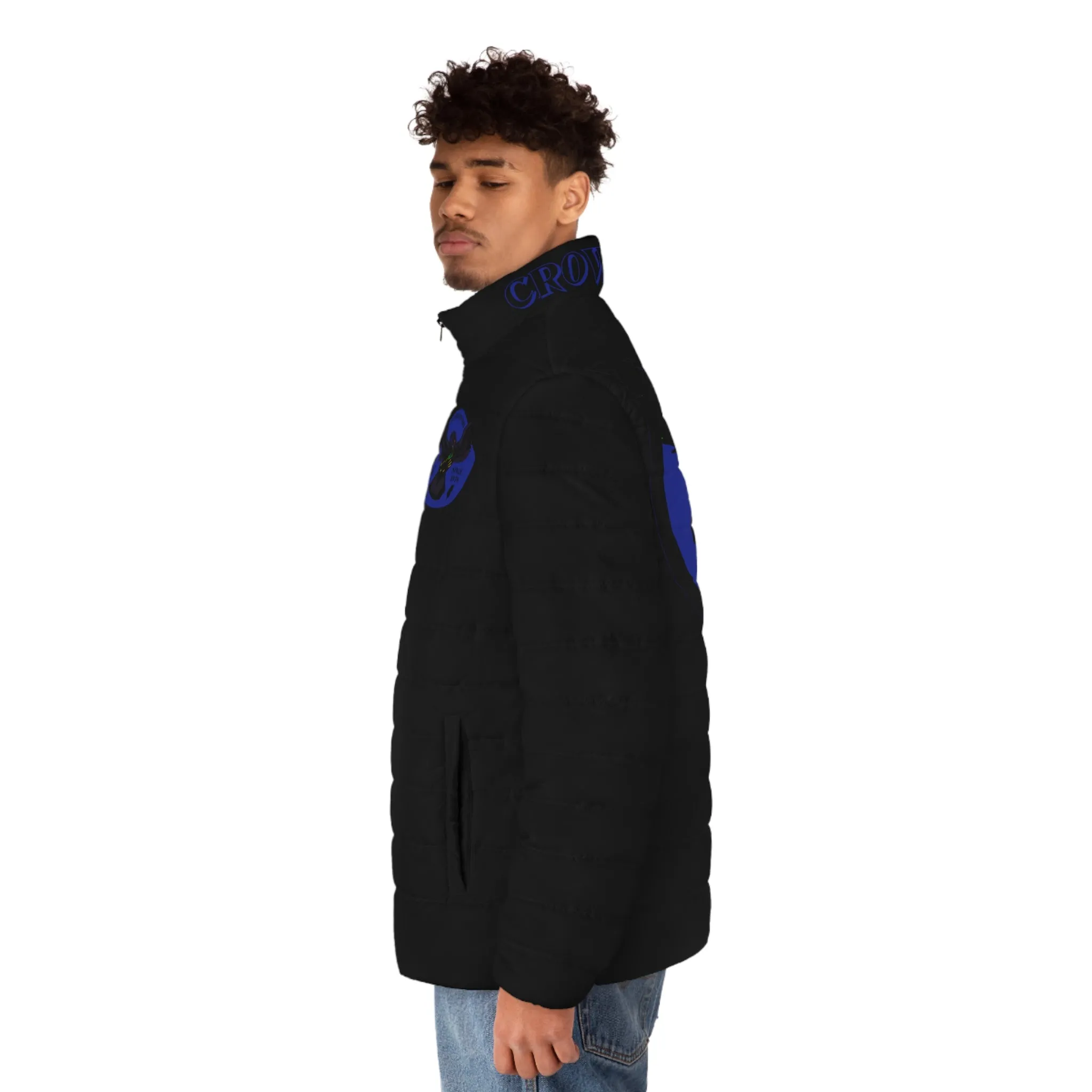 Men's 3rd GEN Puffer Jacket, BLACK W/ DUKE BLUE LOGO