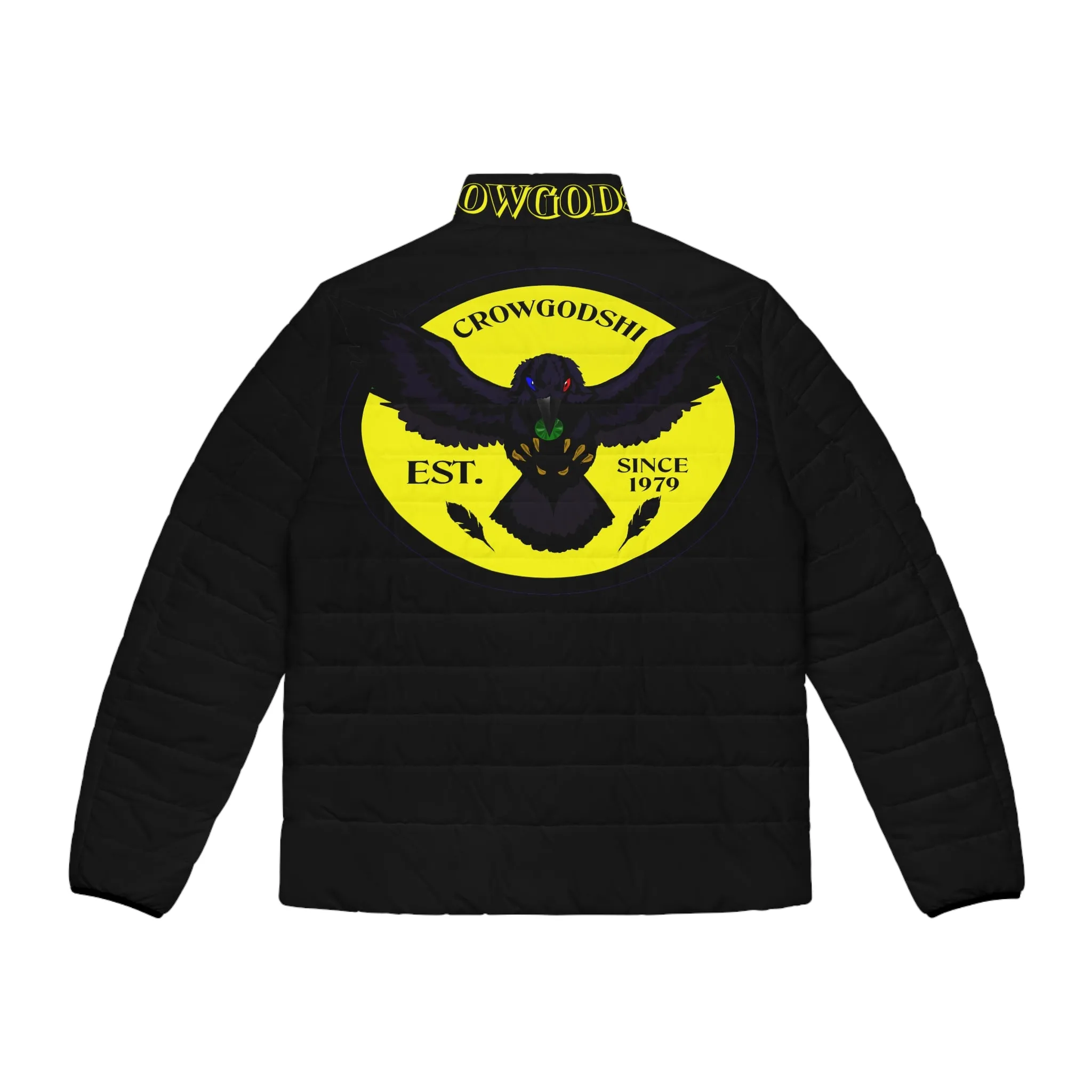 Men's 3rd GEN Puffer Jacket, BLACK W/ YELLOW LOGO