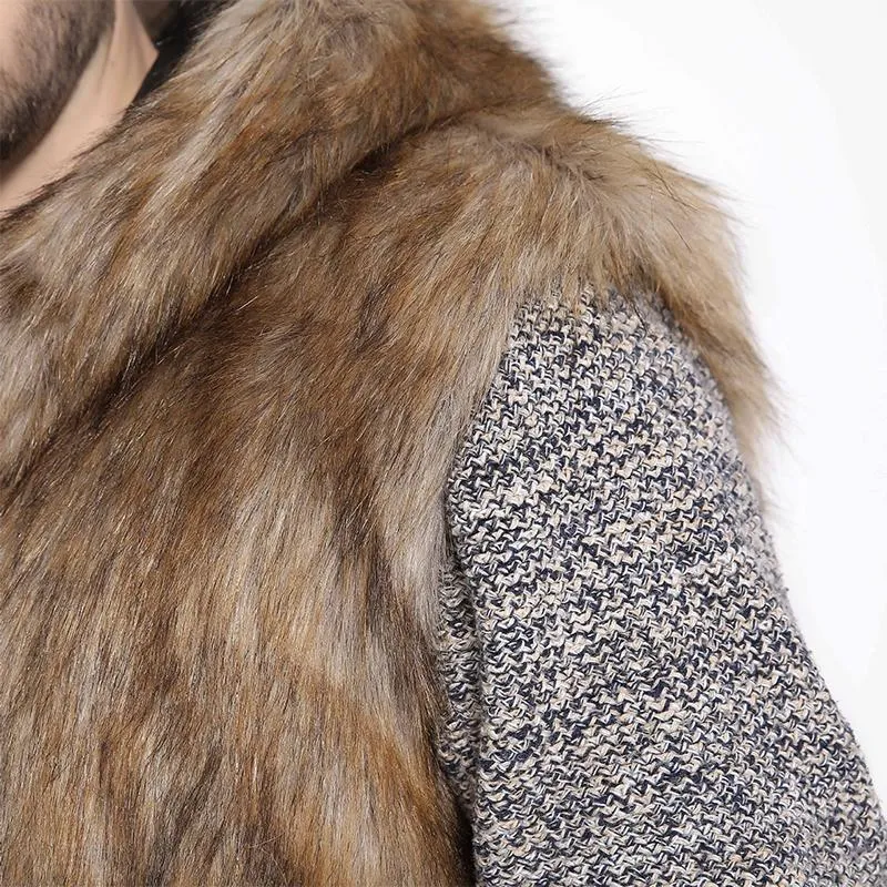 Men's Faux Fur Vest 44162999YM