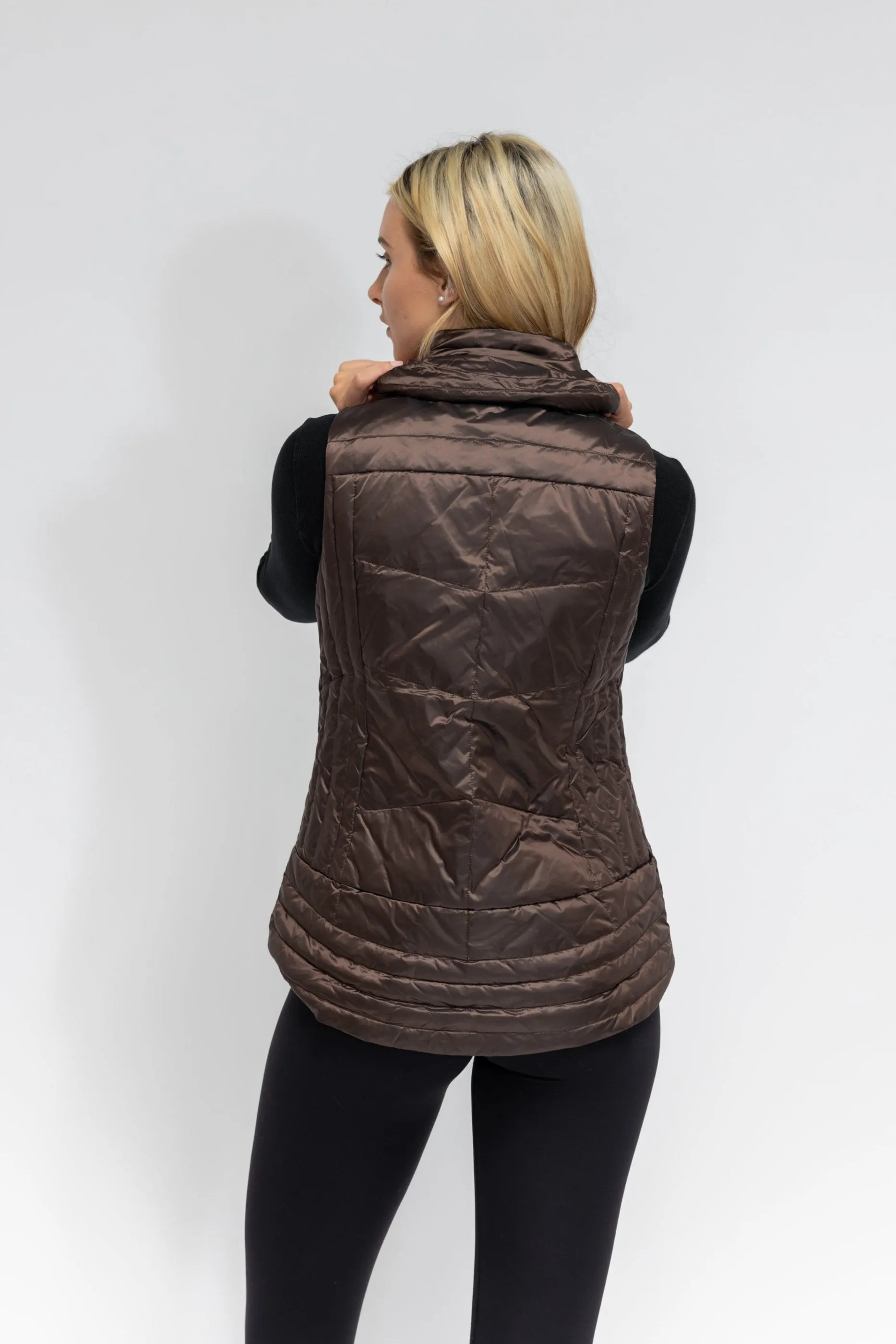 Metallic Quilted Vest