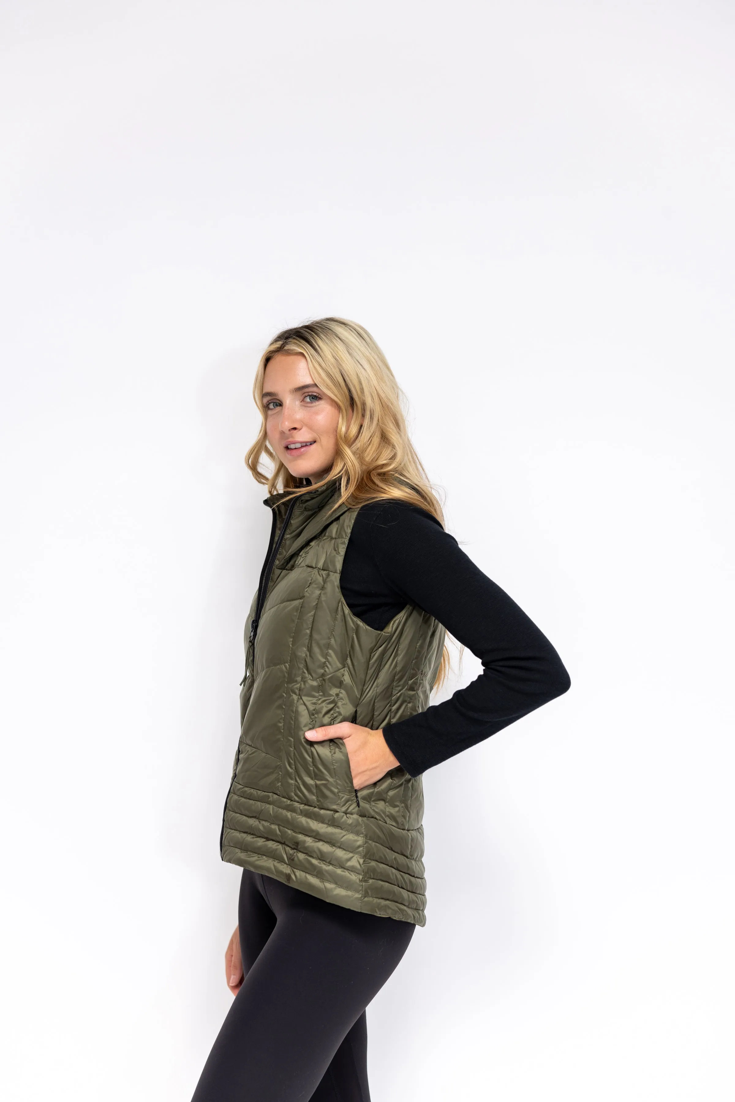 Metallic Quilted Vest