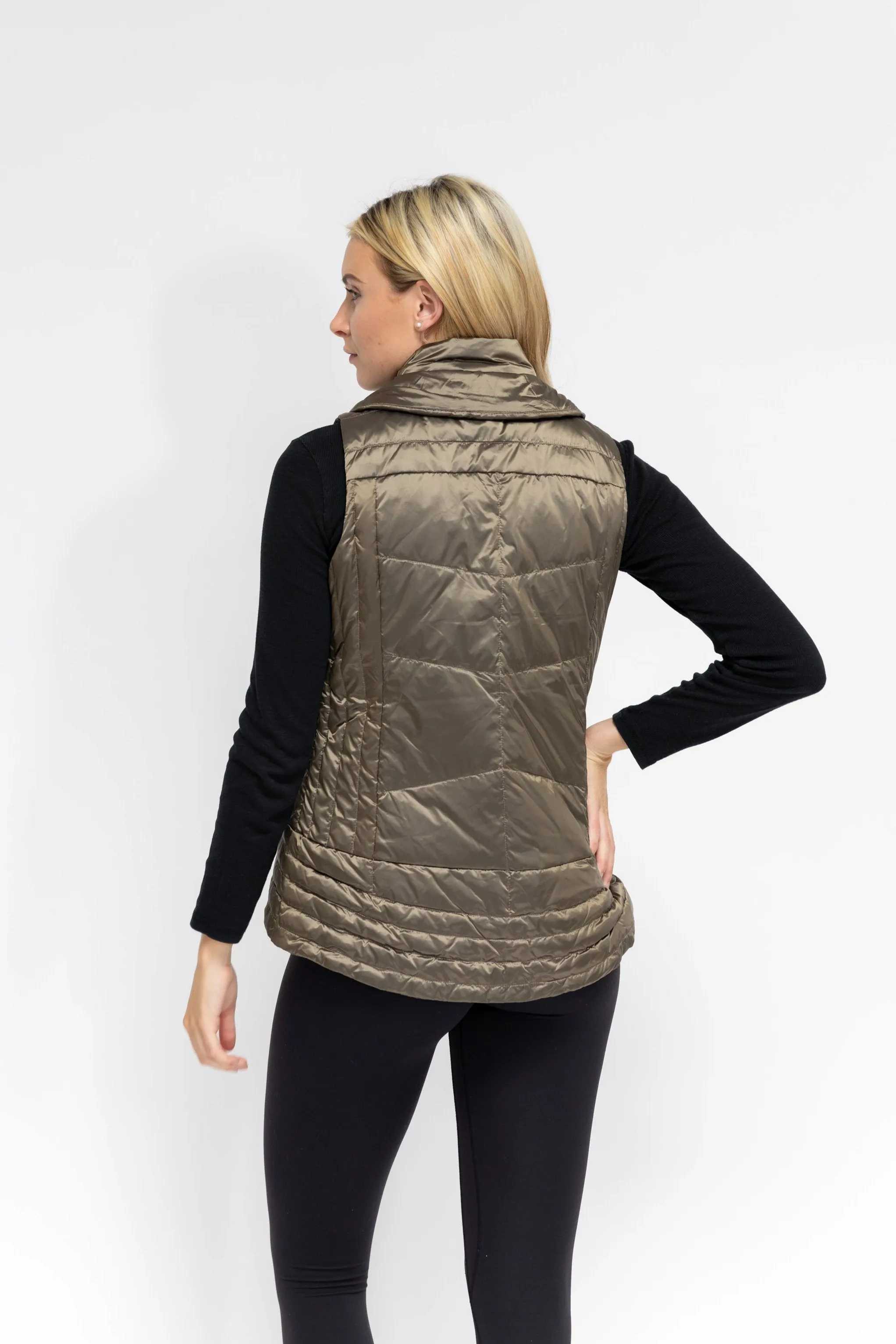 Metallic Quilted Vest