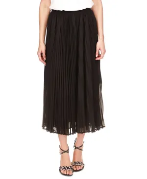 Michael Kors Women's Pleated Midi Skirt Black