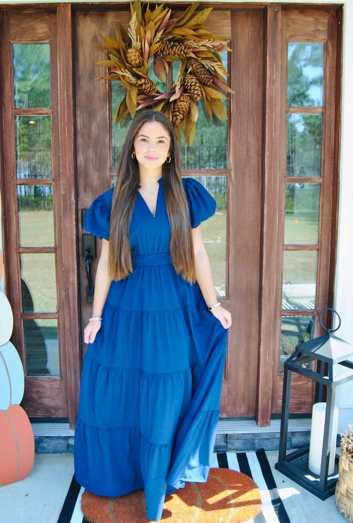 Michelle Maxi Dress in Navy