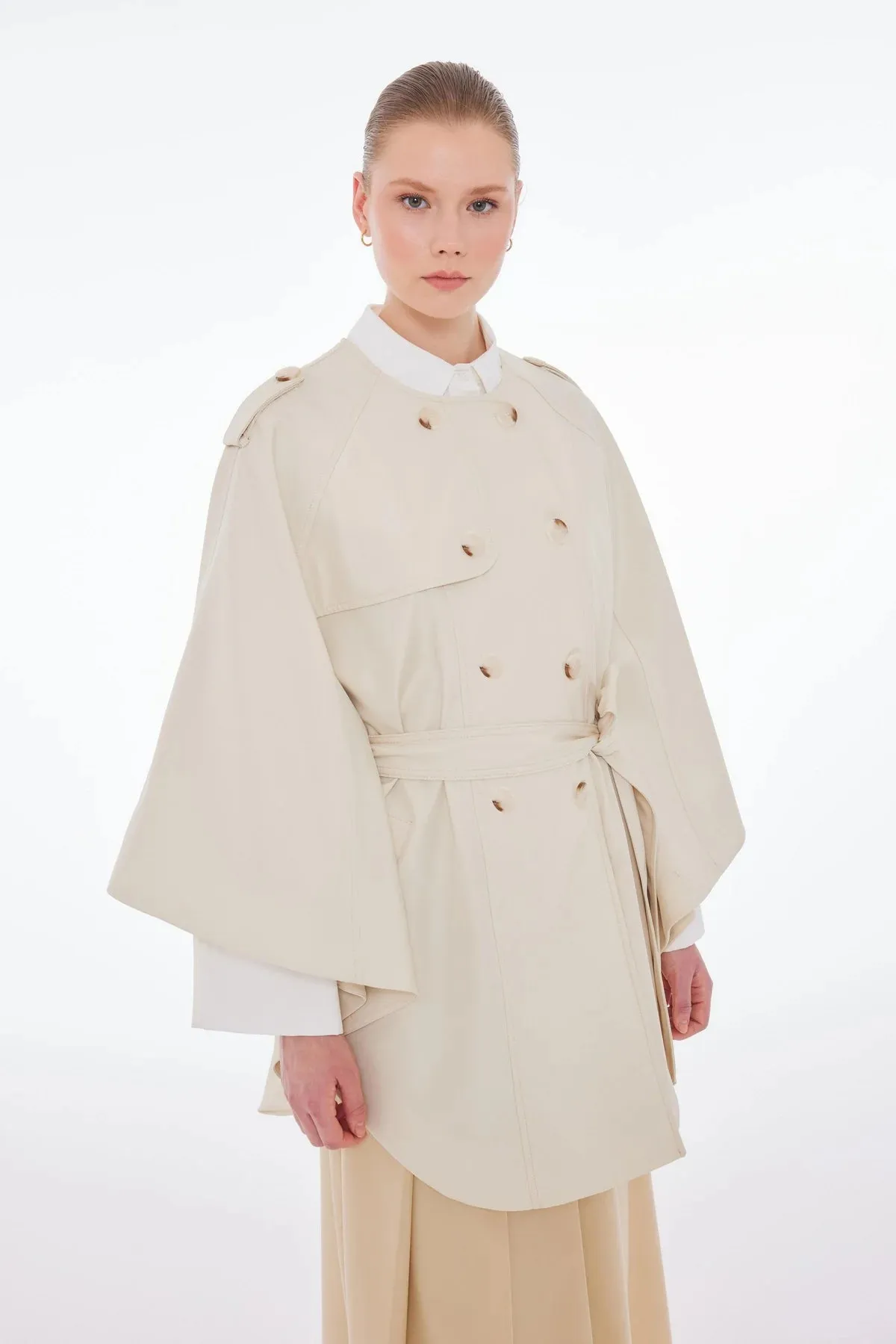 MLNI Trench Coat Ecru