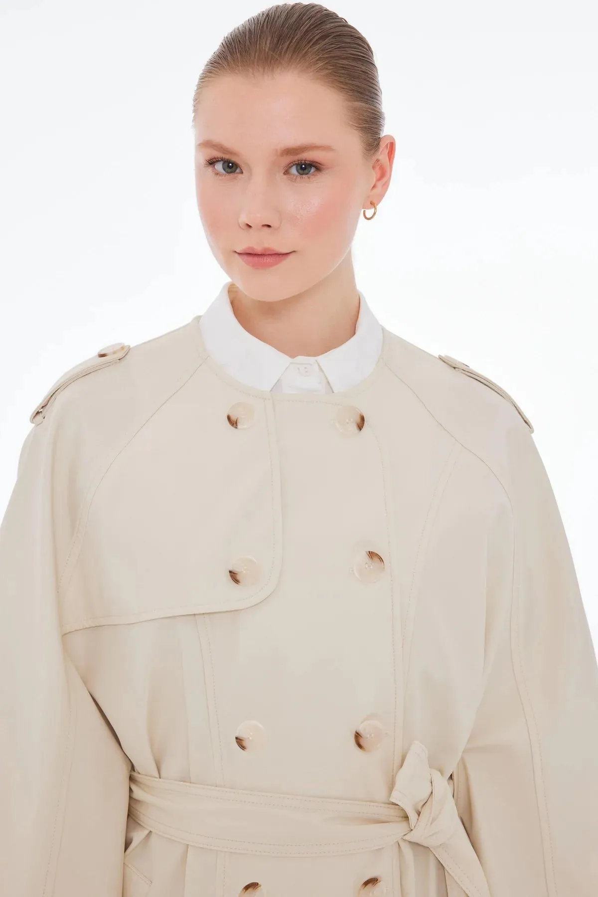 MLNI Trench Coat Ecru