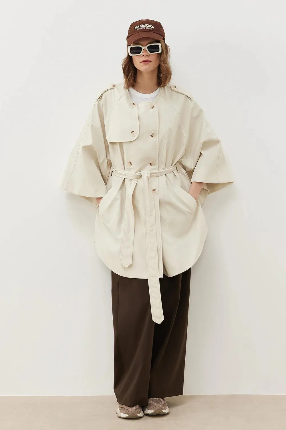 MLNI Trench Coat Ecru