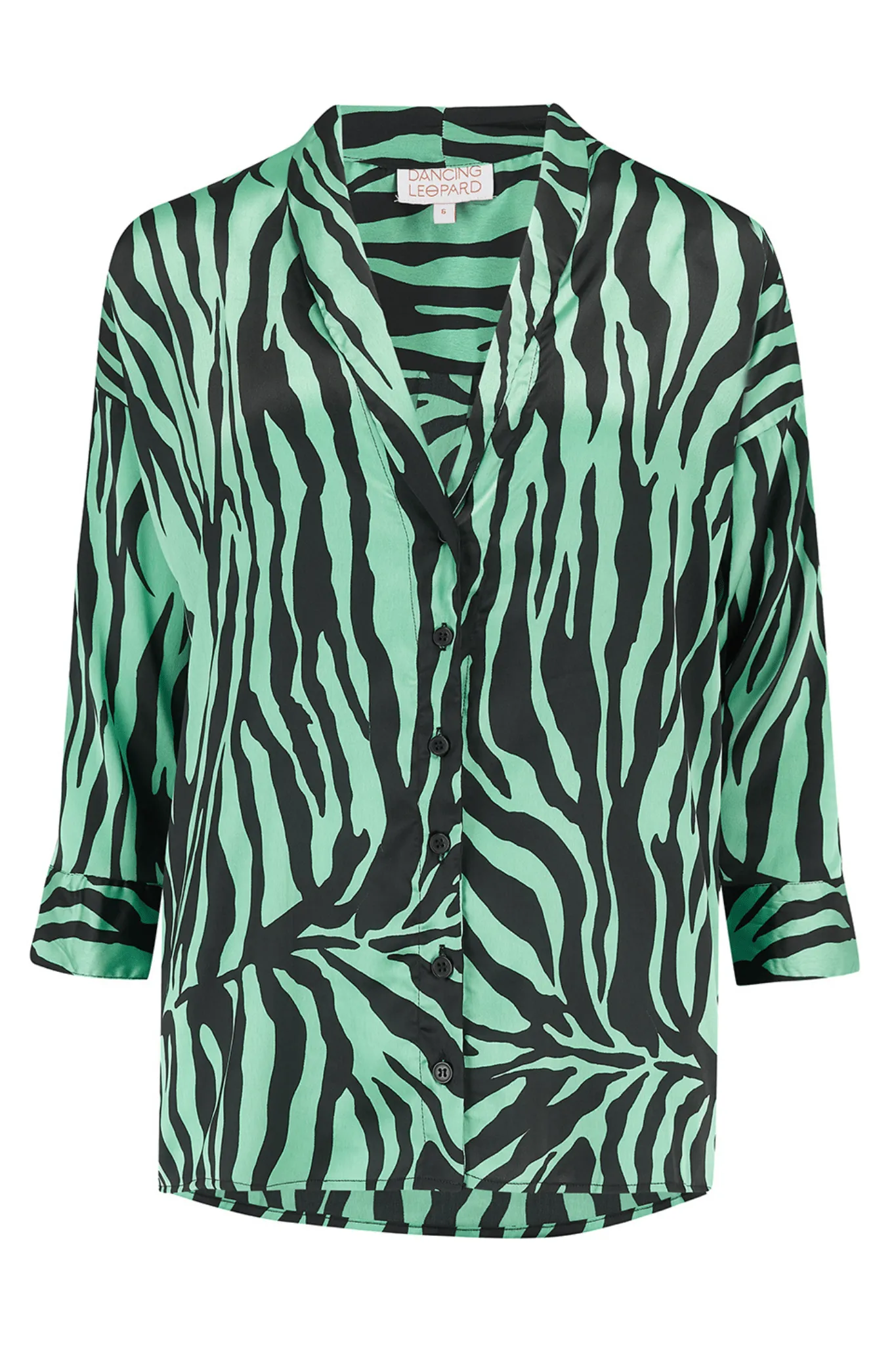 Monte Carlo Shirt In Green Zebra