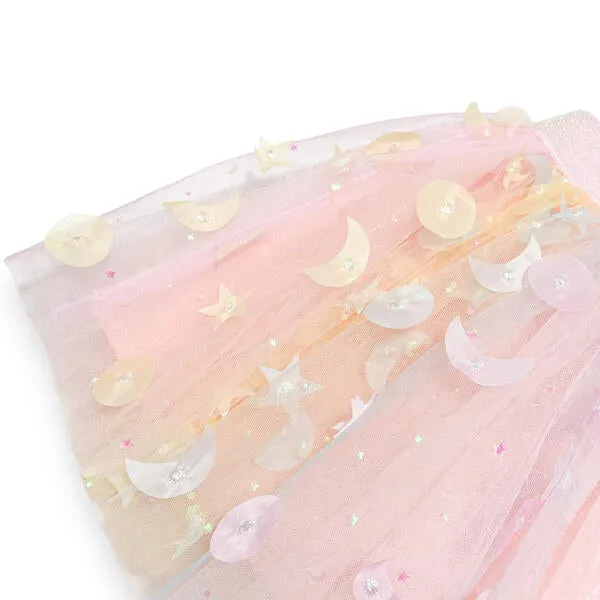 Moon & Star Embellished Tutu - pink