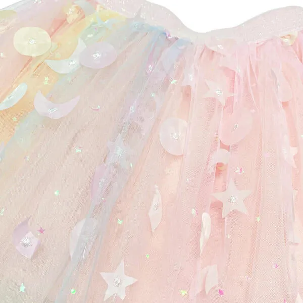 Moon & Star Embellished Tutu - pink