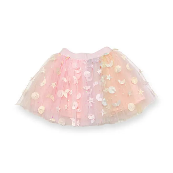 Moon & Star Embellished Tutu - pink