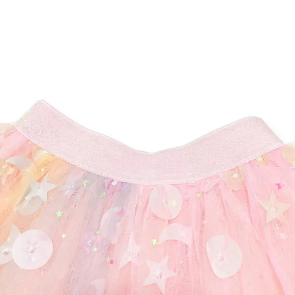 Moon & Star Embellished Tutu - pink