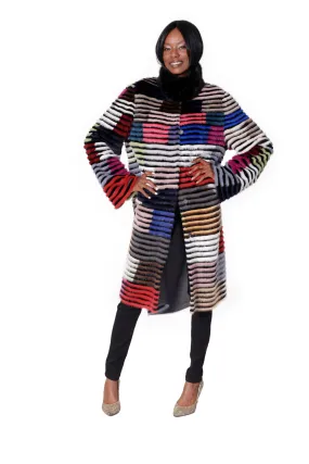 Multi Color Mink Coat