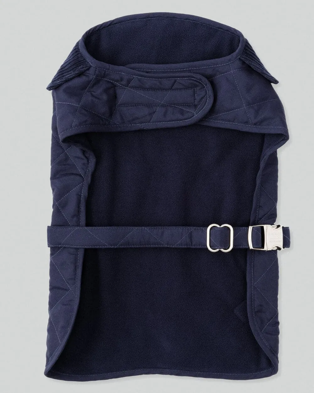 Navy Quilted Dog Jacket