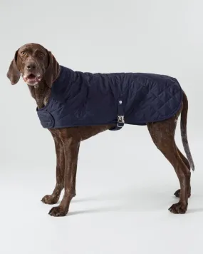 Navy Quilted Dog Jacket