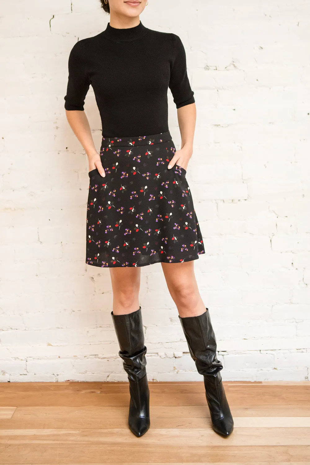 Orest | Short Patterned Skirt