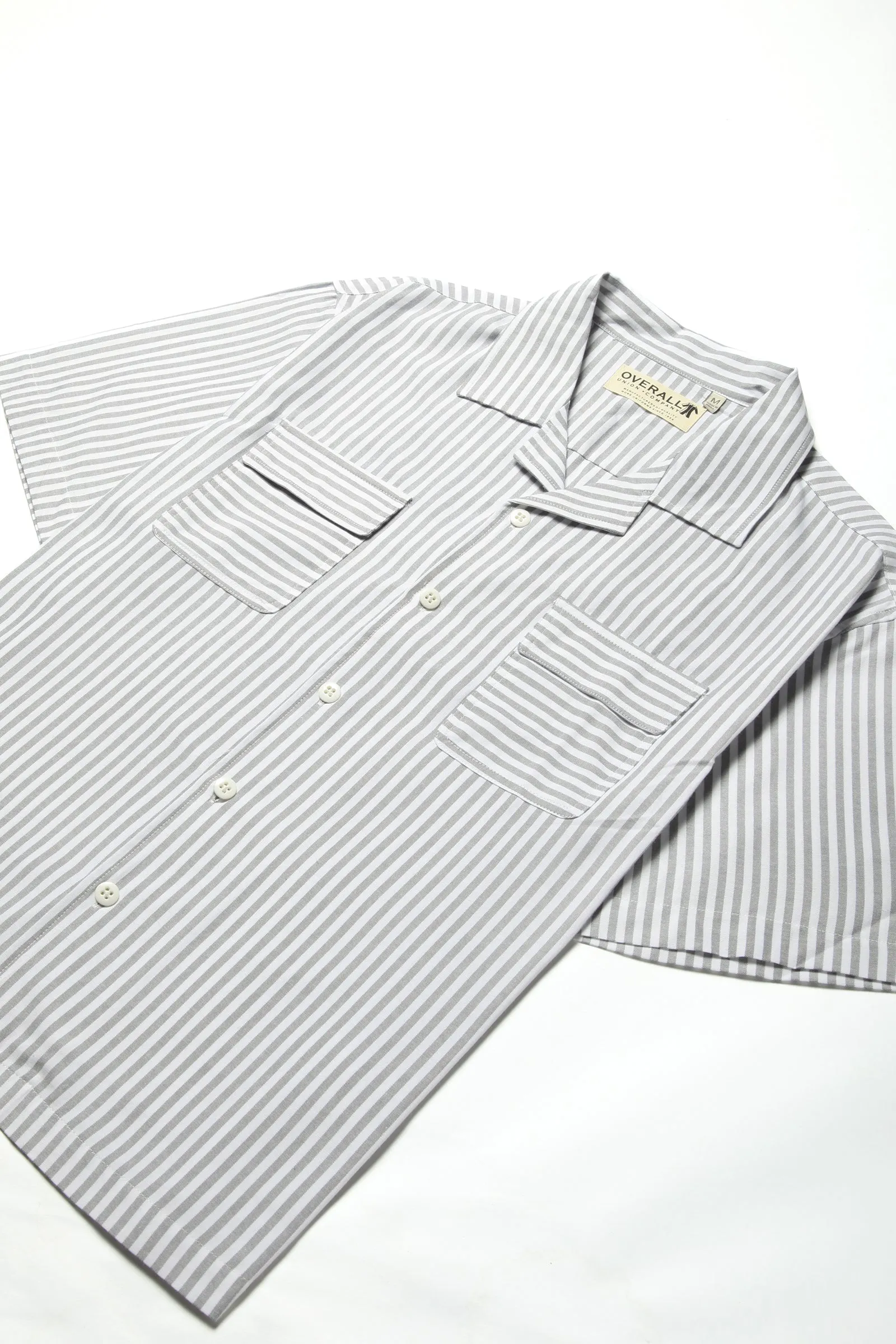 Overall Union - Boxy Short Sleeve Shirt - Stripe