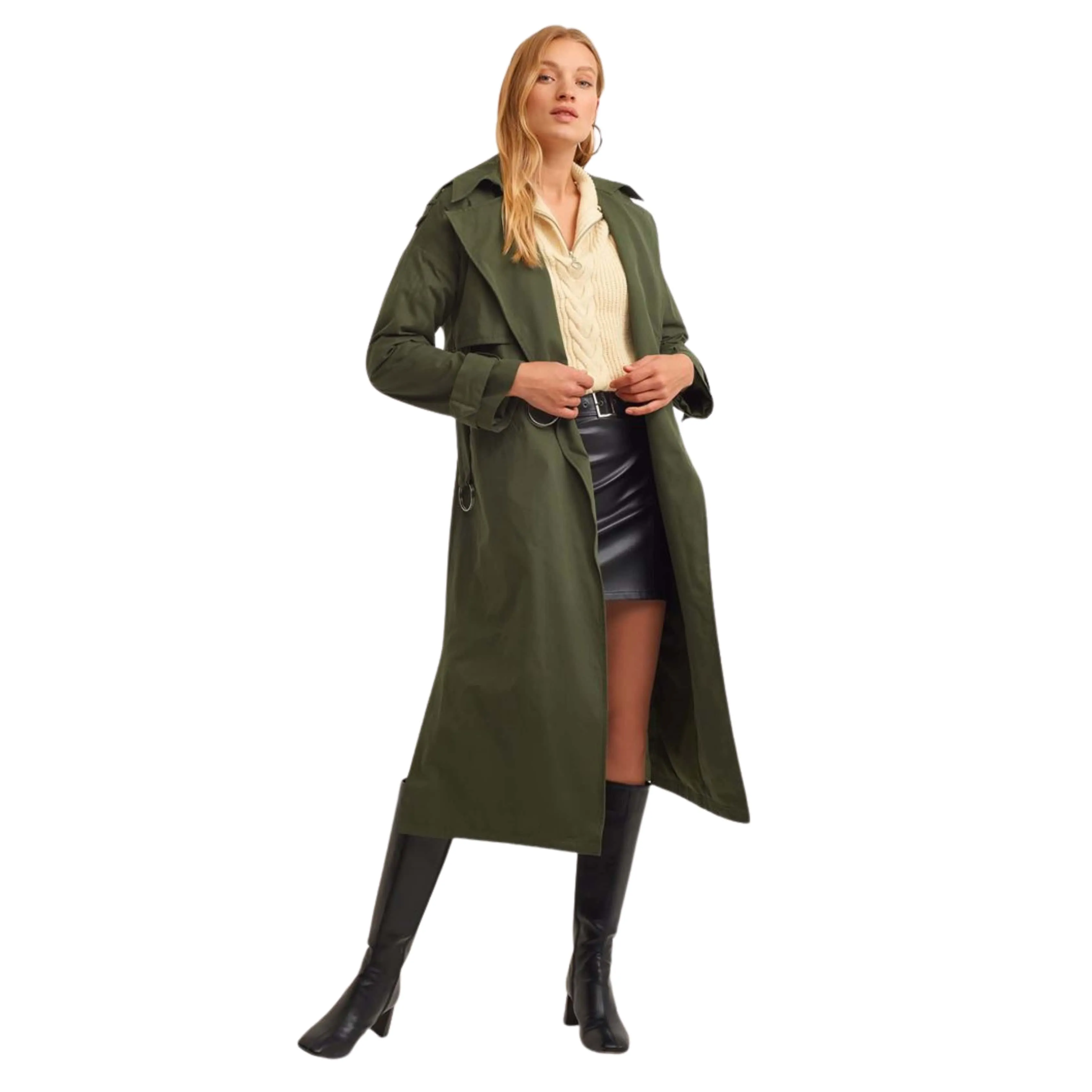 OXXO - Oversize Long Trench Coat