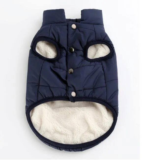 Padded British Style Cold Winter Vest For Loved Dog