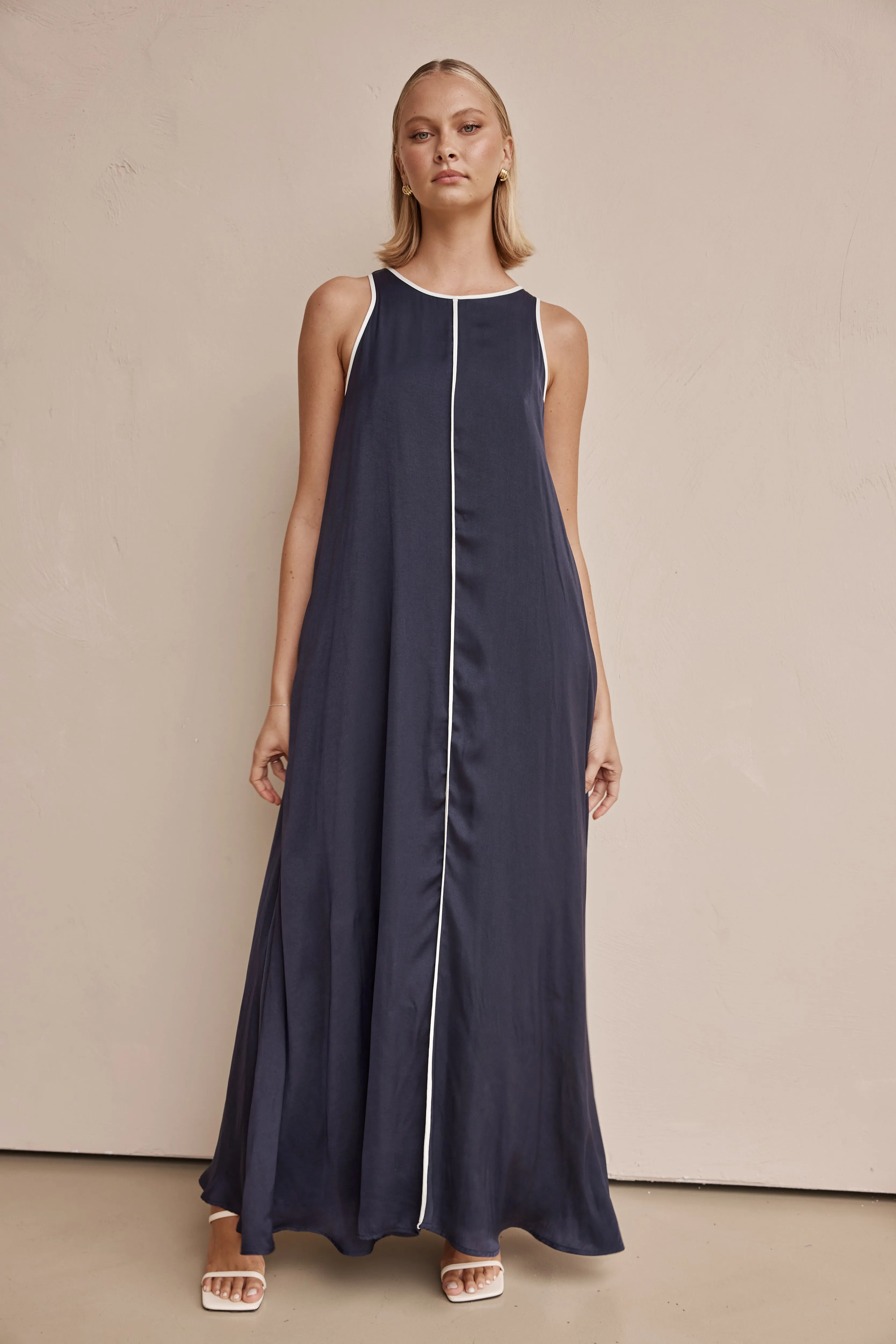 Palos Maxi Dress (Navy)