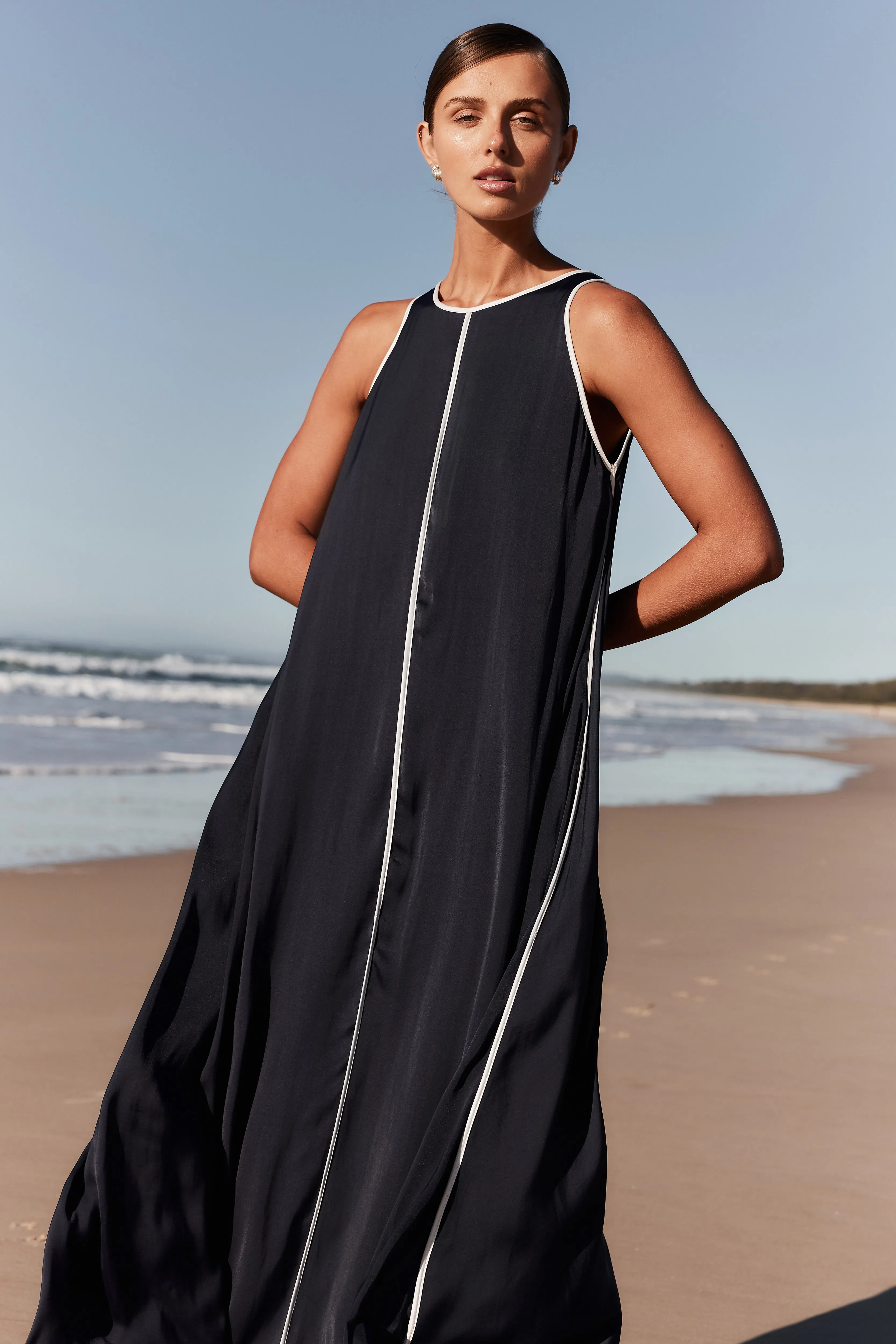 Palos Maxi Dress (Navy)