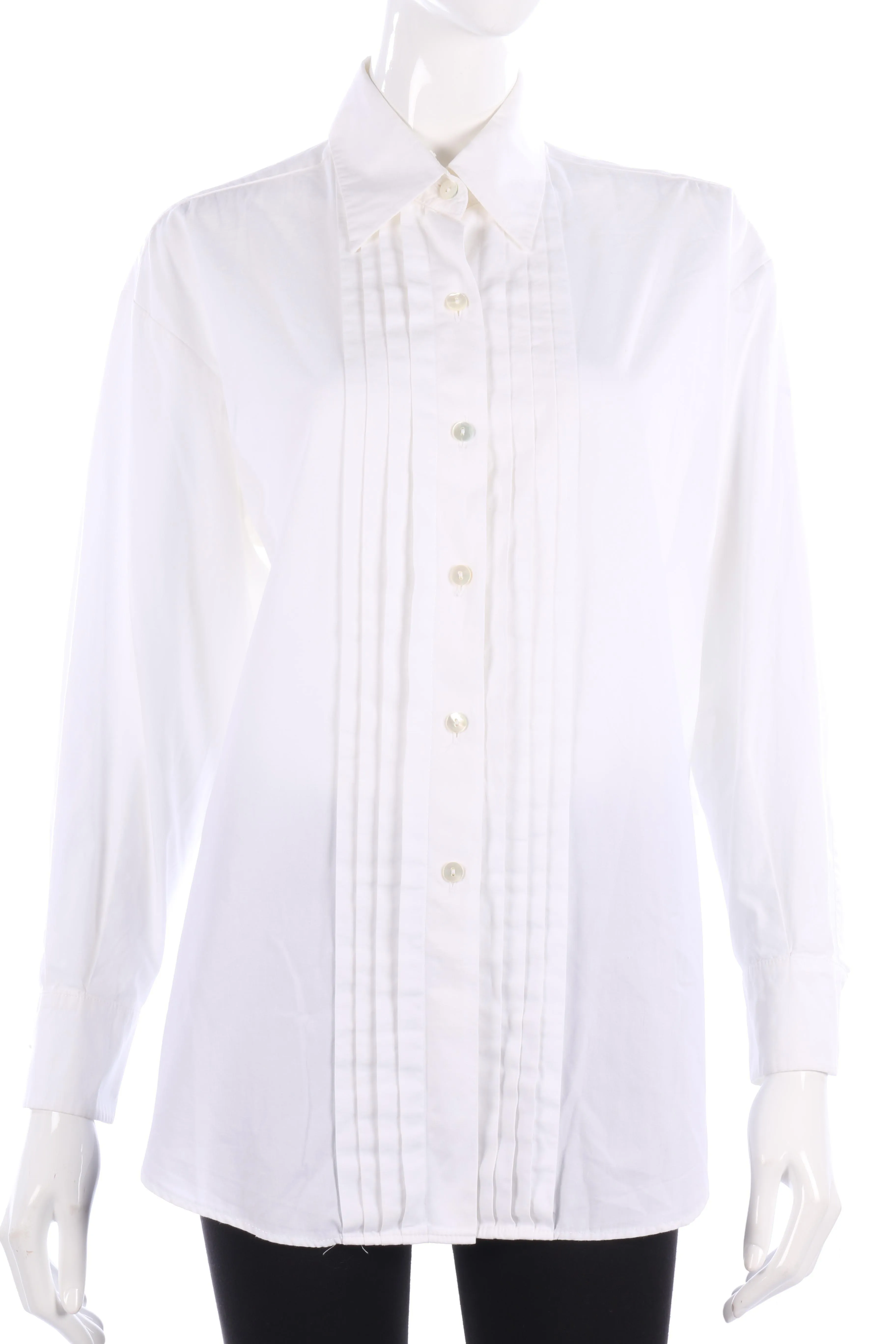 Paul Costelloe White Cotton Shirt UK Size 12