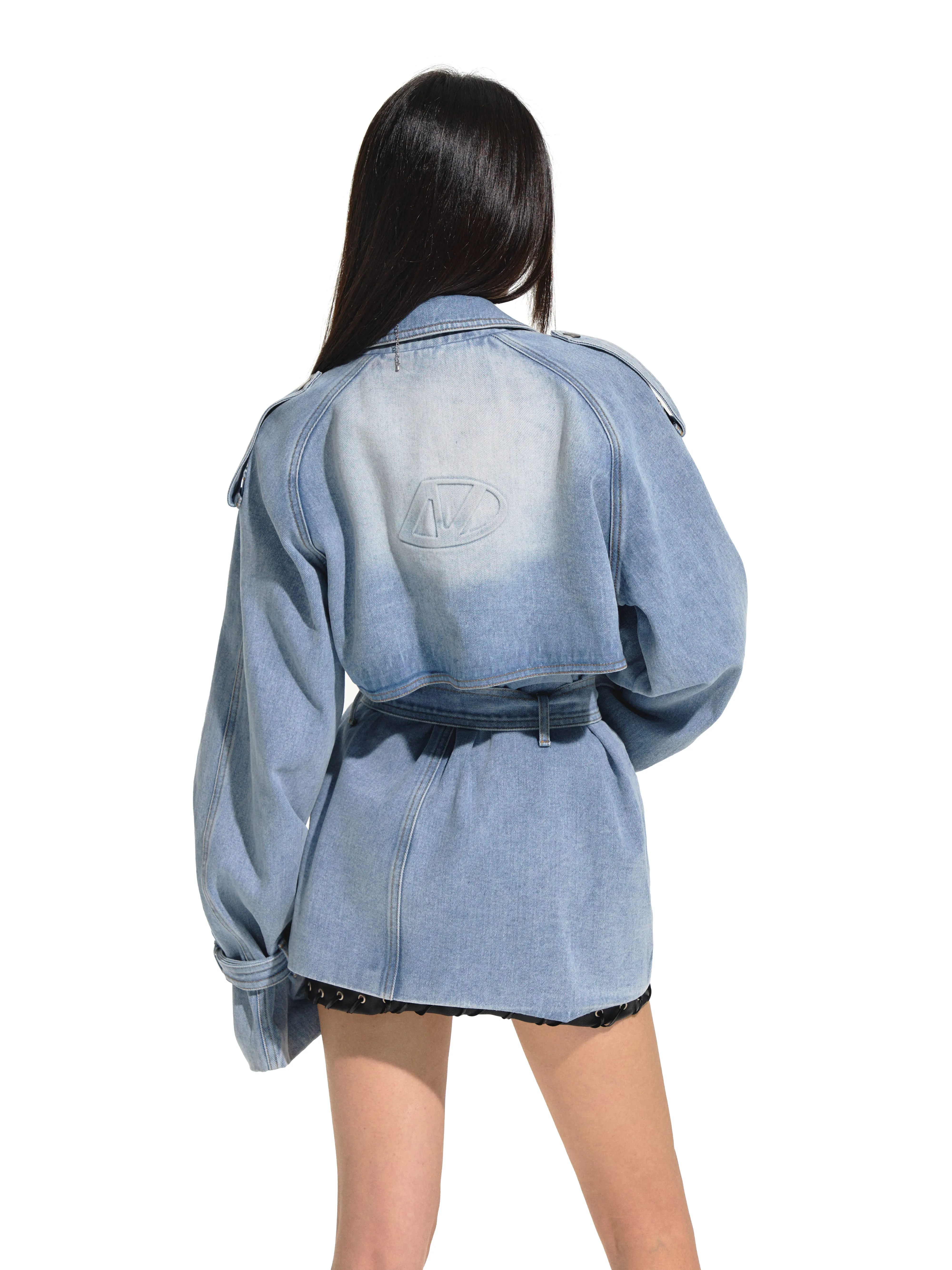 Planetary Denim Trench Coat