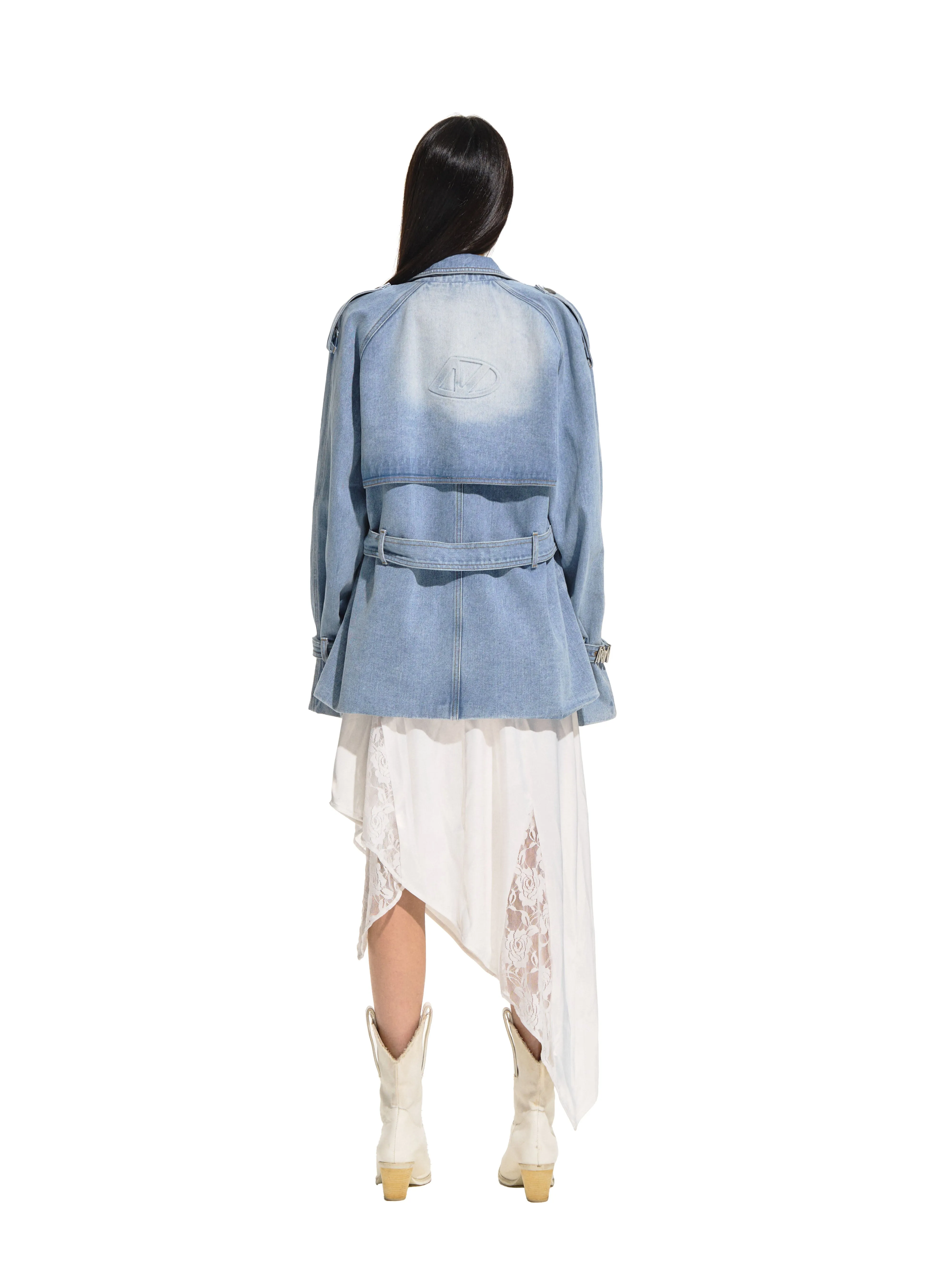 Planetary Denim Trench Coat