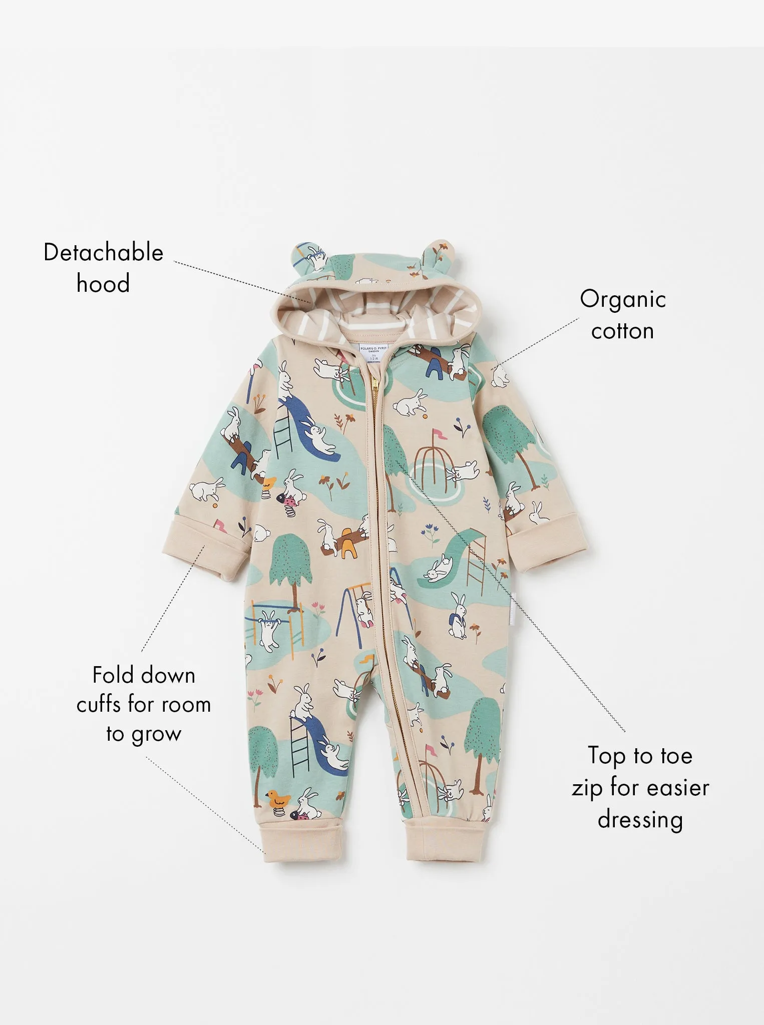 Playground Print Baby Overall