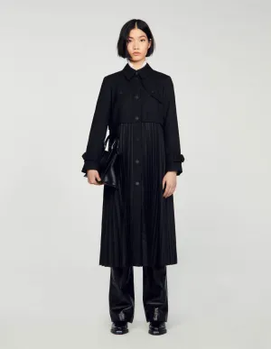 Pleated Trench Coat