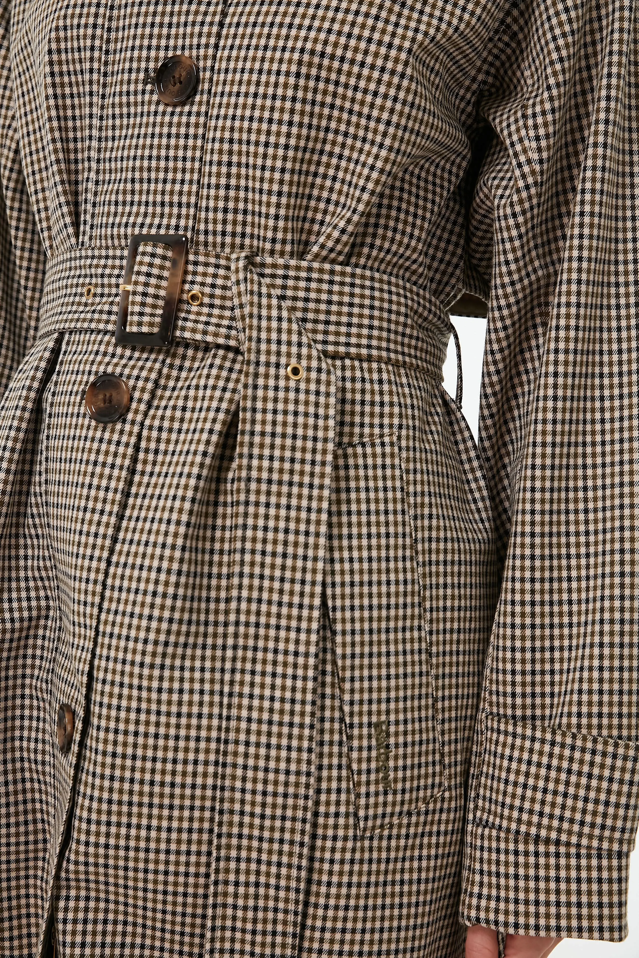 Poplar Green Micro Check Somerland Jacket