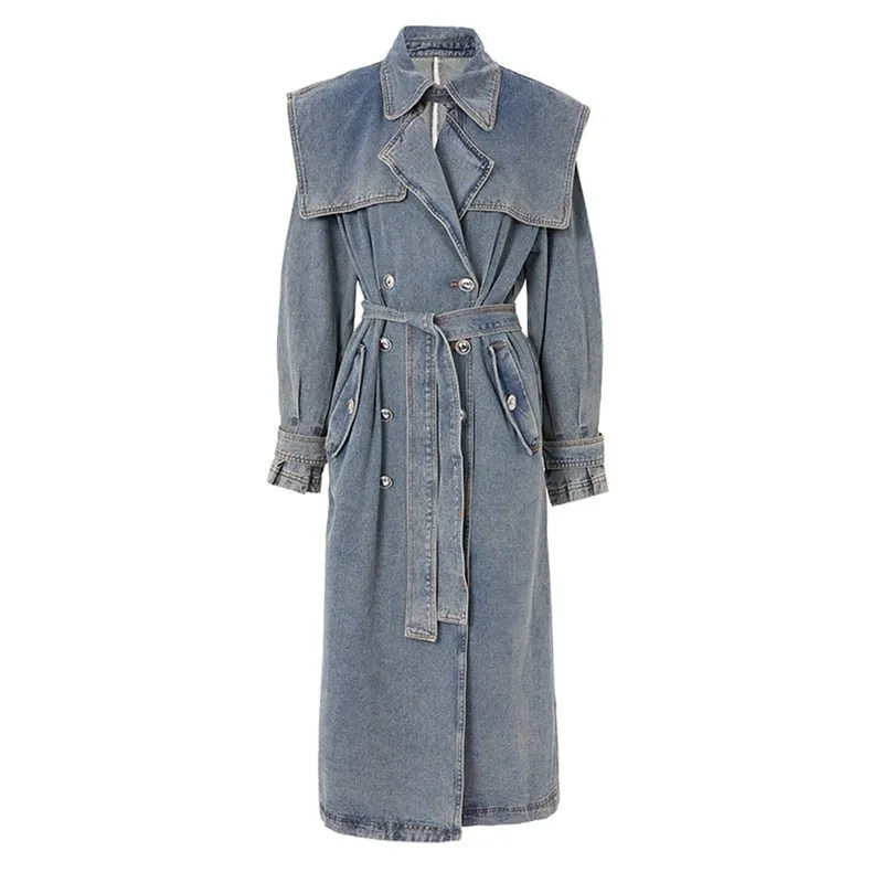 Pre Order:  Denim Trench Coat - @irregular_wear