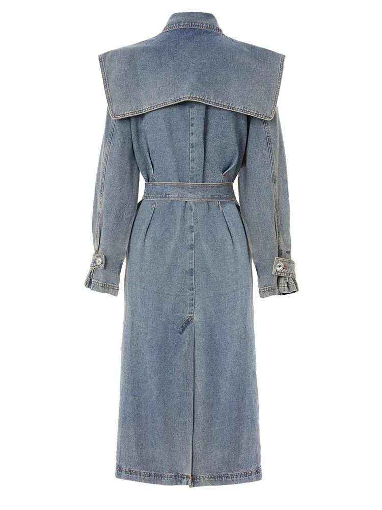 Pre Order:  Denim Trench Coat - @irregular_wear