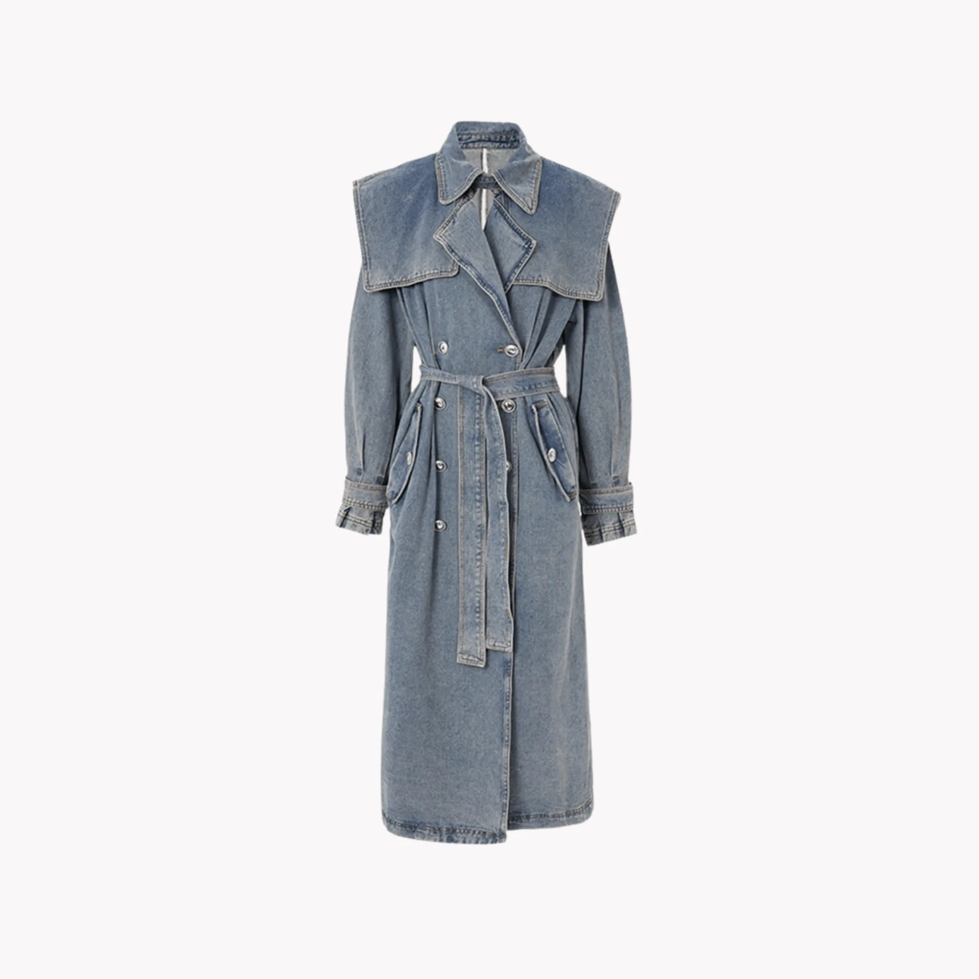 Pre Order:  Denim Trench Coat - @irregular_wear